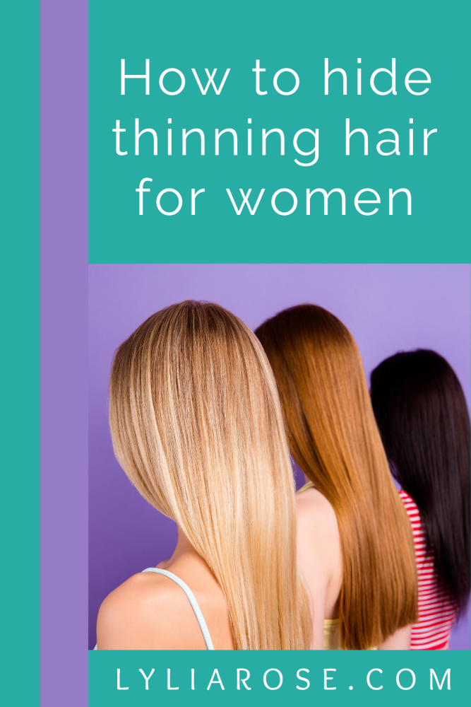 How to hide thinning hair for women