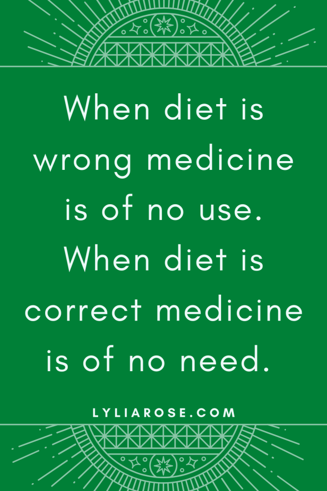 When diet is wrong medicine is of no use. When diet is correct medicine is