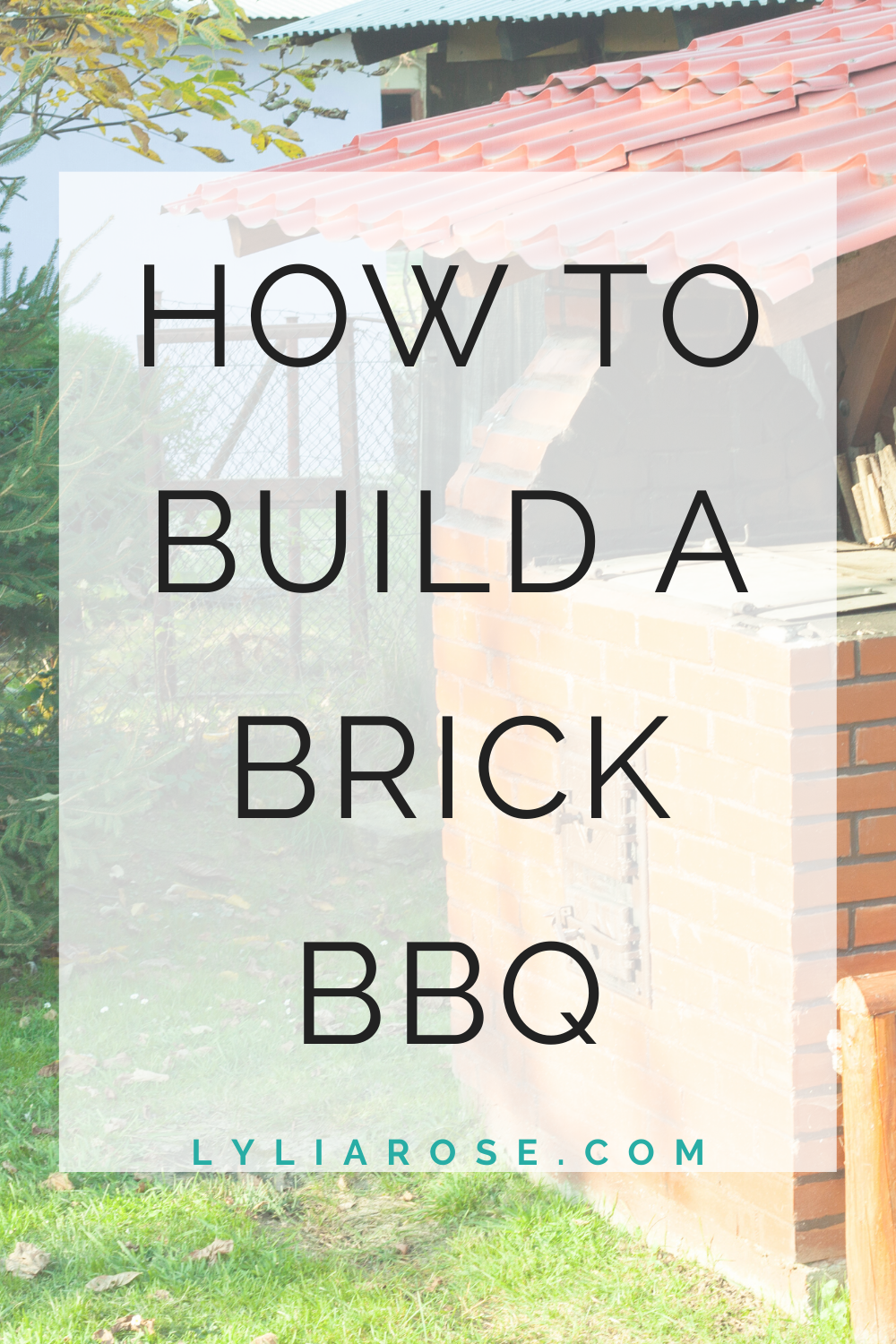 how to build a brick bbq