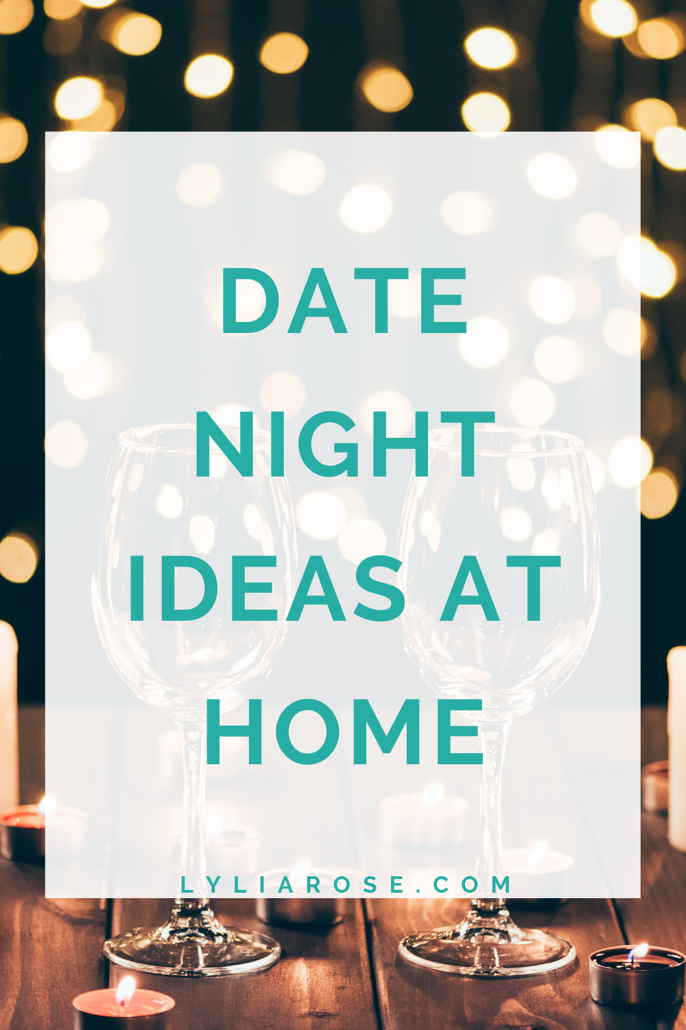 Date night ideas at home