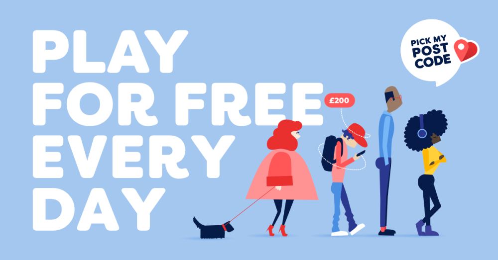 Win cash for free with Pick My Postcode free daily lottery