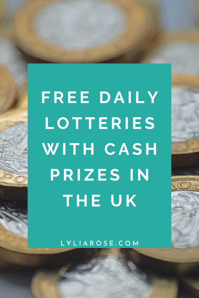 Free daily lotteries with cash prizes in the UK