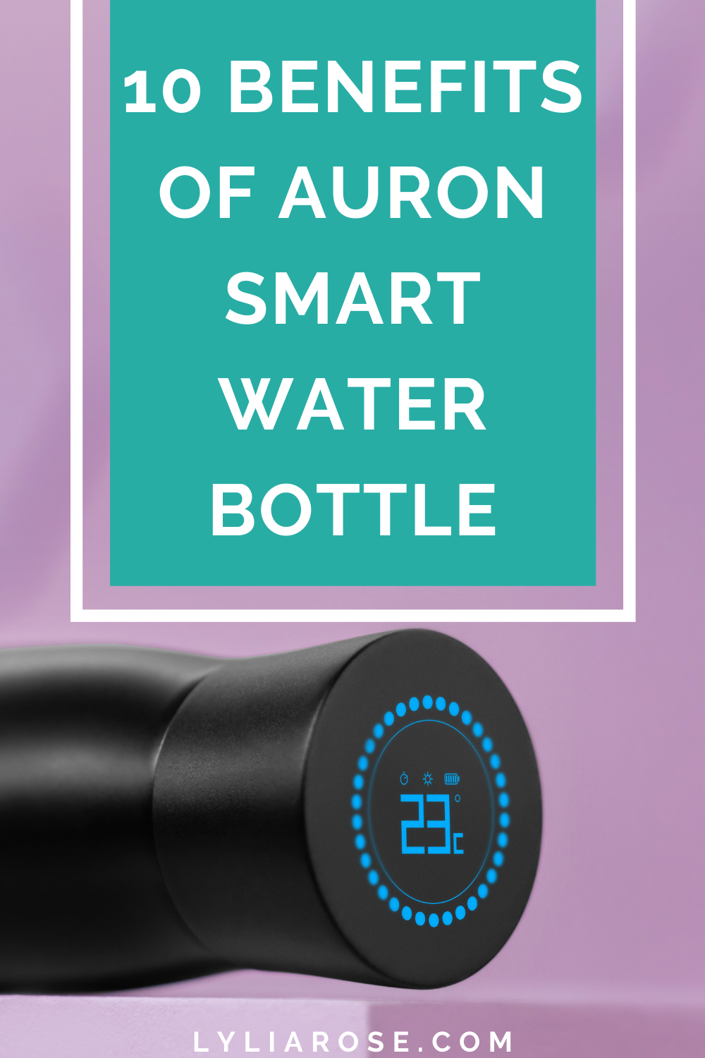 Auron self cleaning water bottle review