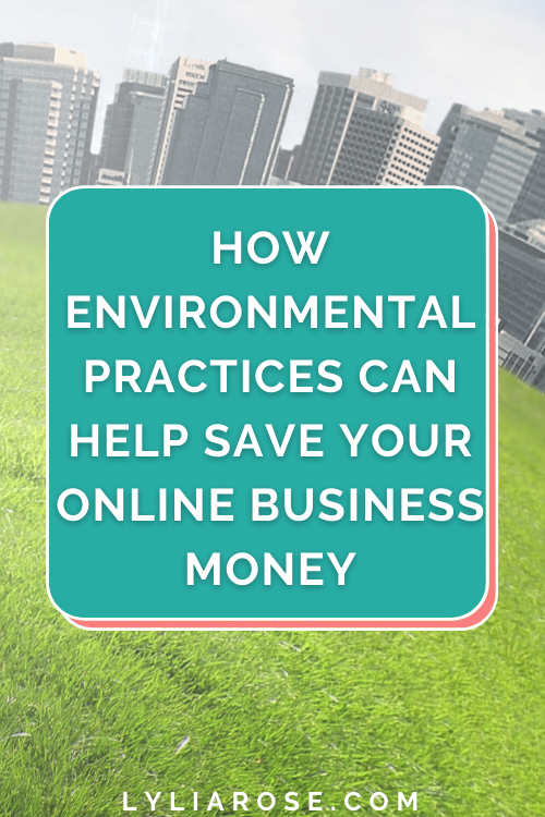 How environmental practices can help save your online business money