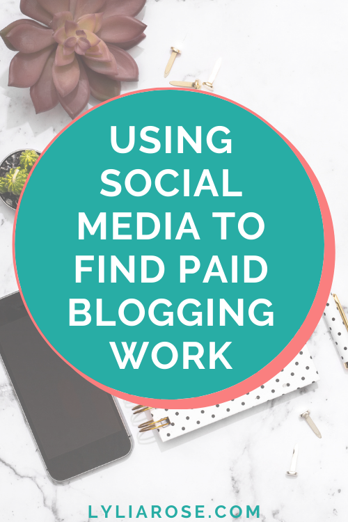 Using social media to find paid blogging work