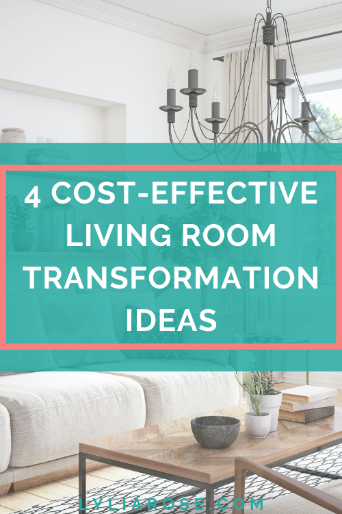 4 cost-effective living room transformation ideas