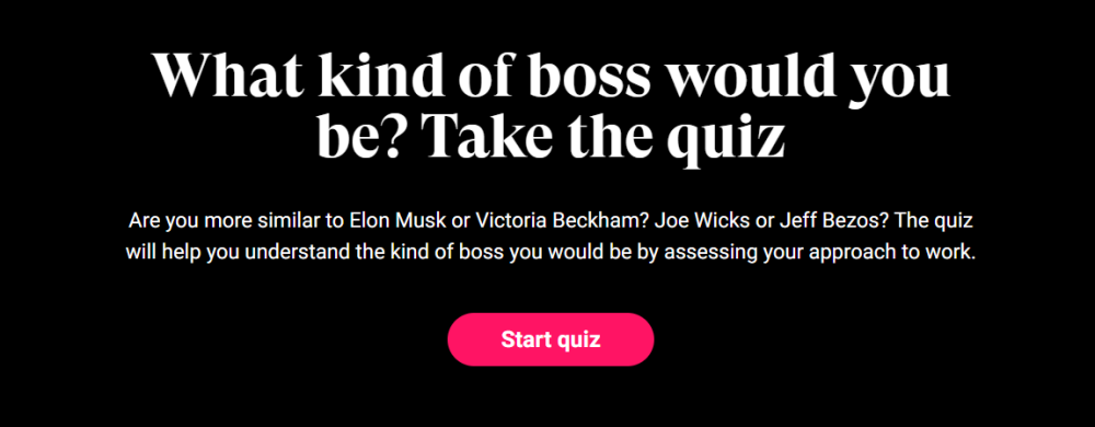 what kind of boss would you be quiz