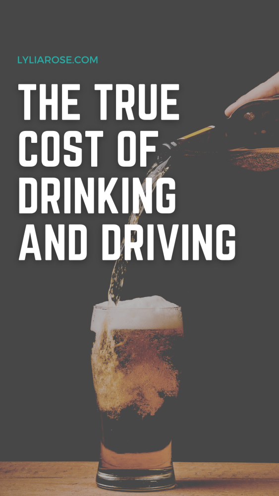 The cost of drinking and driving