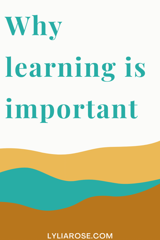 why learning is important
