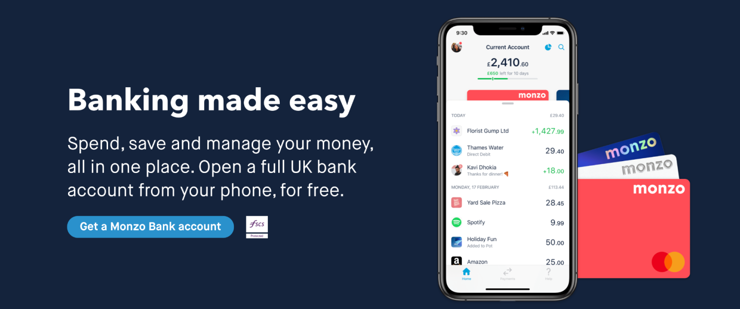 Monzo Refer A Friend (Easy £5 Free Cash Referral Code)