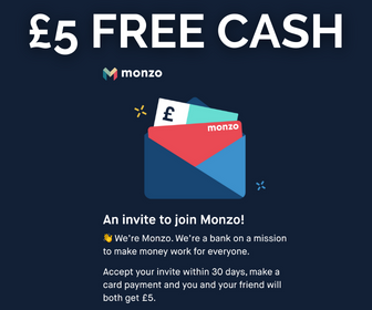 monzo free &pound;5