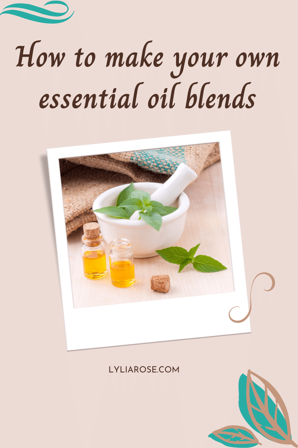 How to create your own essential oil blend