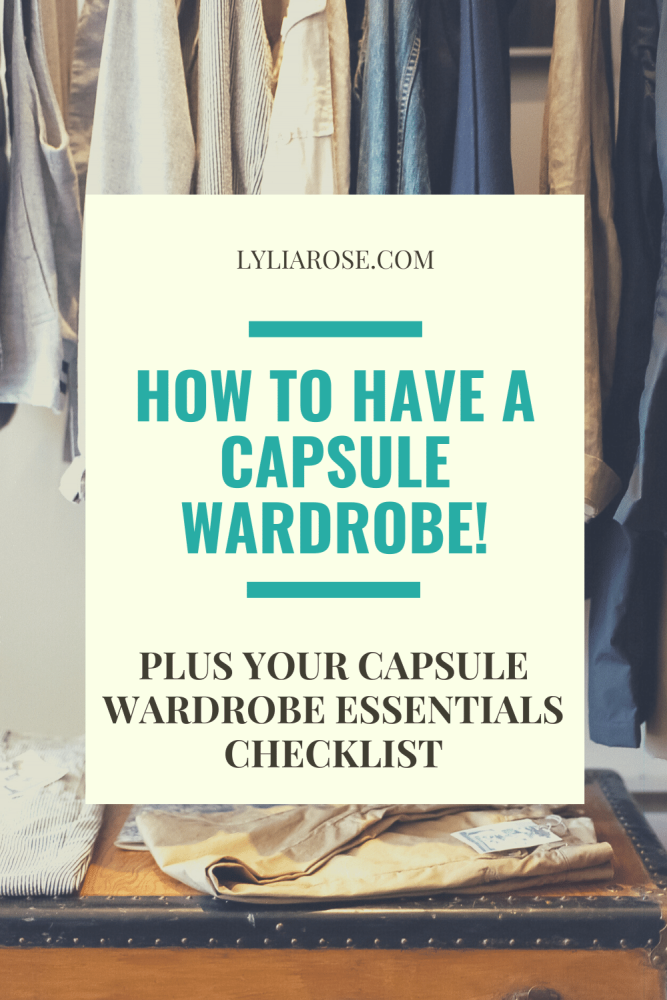 How to have a capsule wardrobe essentials checklist