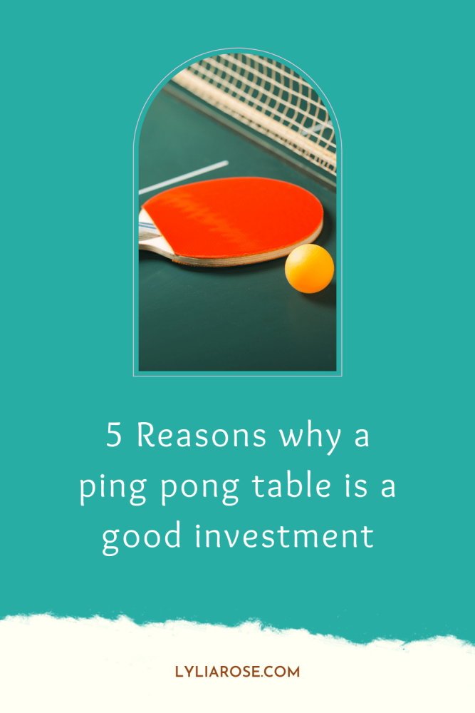 5 Reasons why a ping pong table is a good investment
