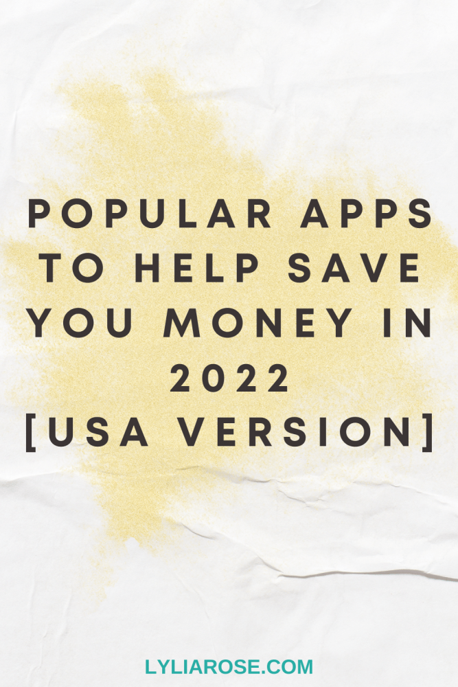 Popular apps to help save you money in 2022 [USA version]