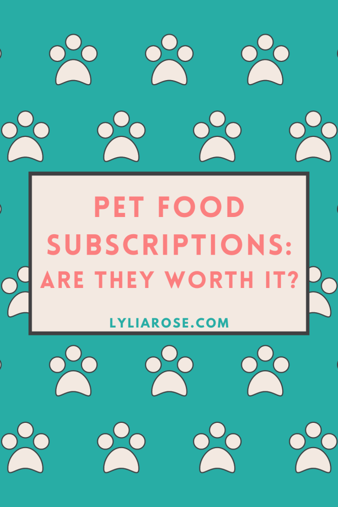 Pet food subscriptions are they worth it