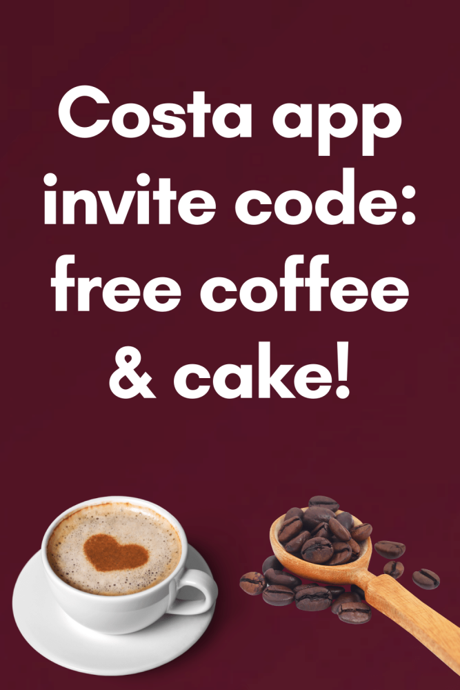Costa app invite code - free coffee and cake
