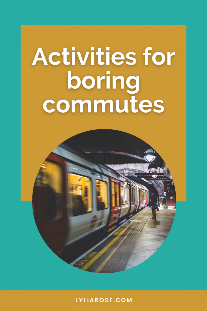 The daily commute activities for boring commutes
