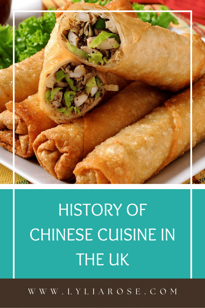 history of chinese cuisine in UK