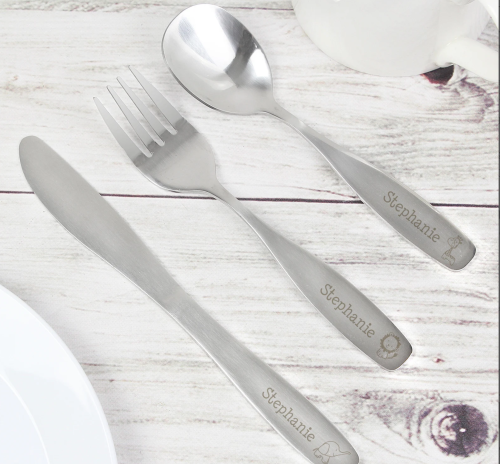 Personalised toddler cutlery