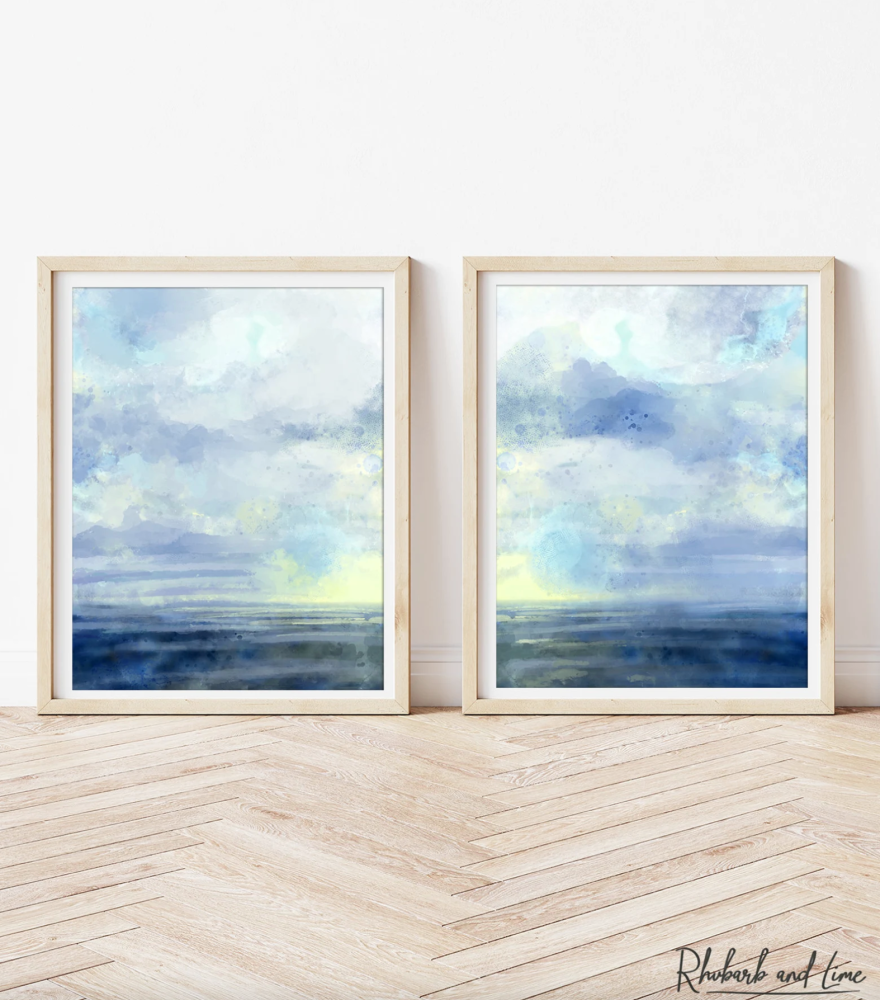 Ocean print seascape