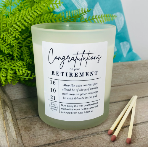 retirement candle