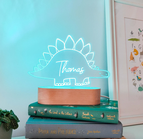 dinosaur night light personalised