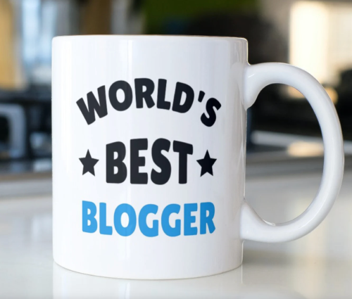 worlds best blogger mug