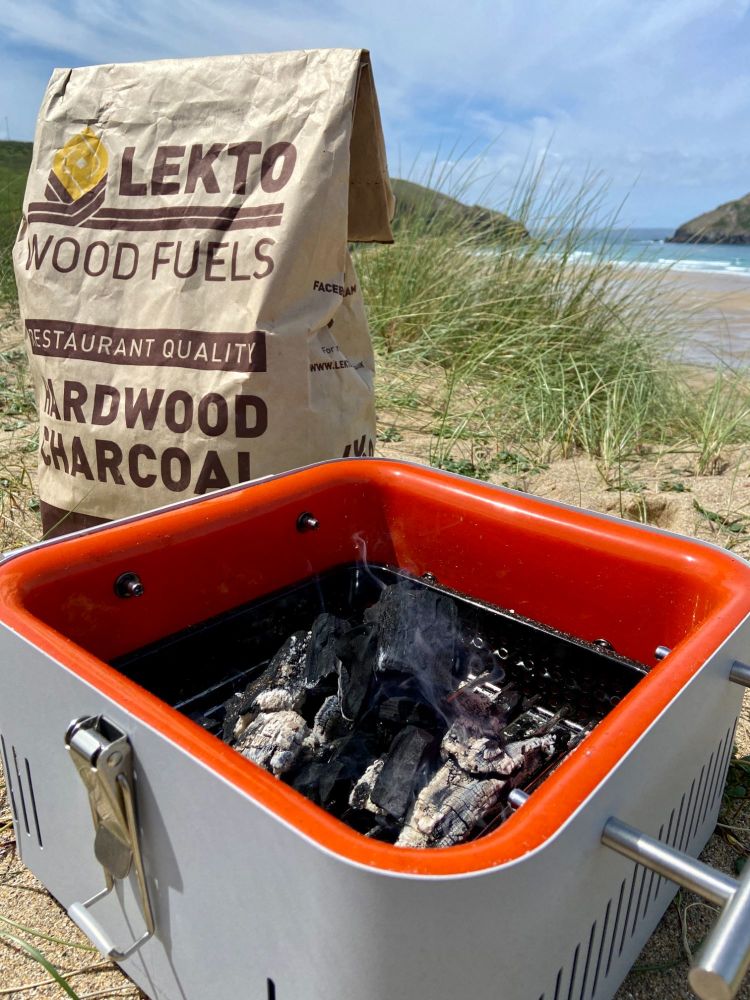 Lekto woodfuel hardwood charcoal beach