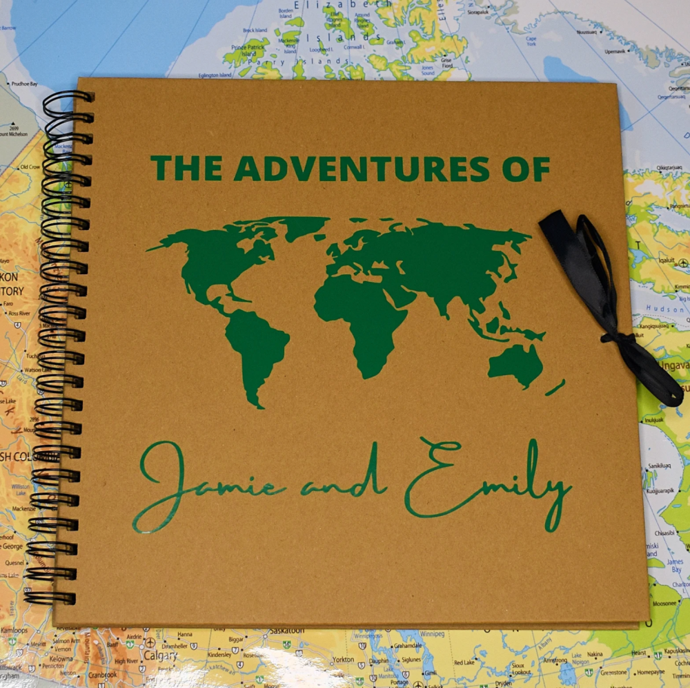 personalised travel scrapbook