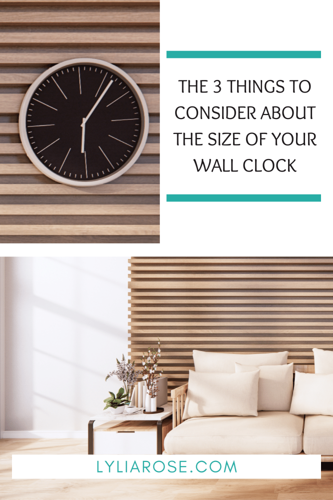 The 3 things to consider about the size of your wall clock
