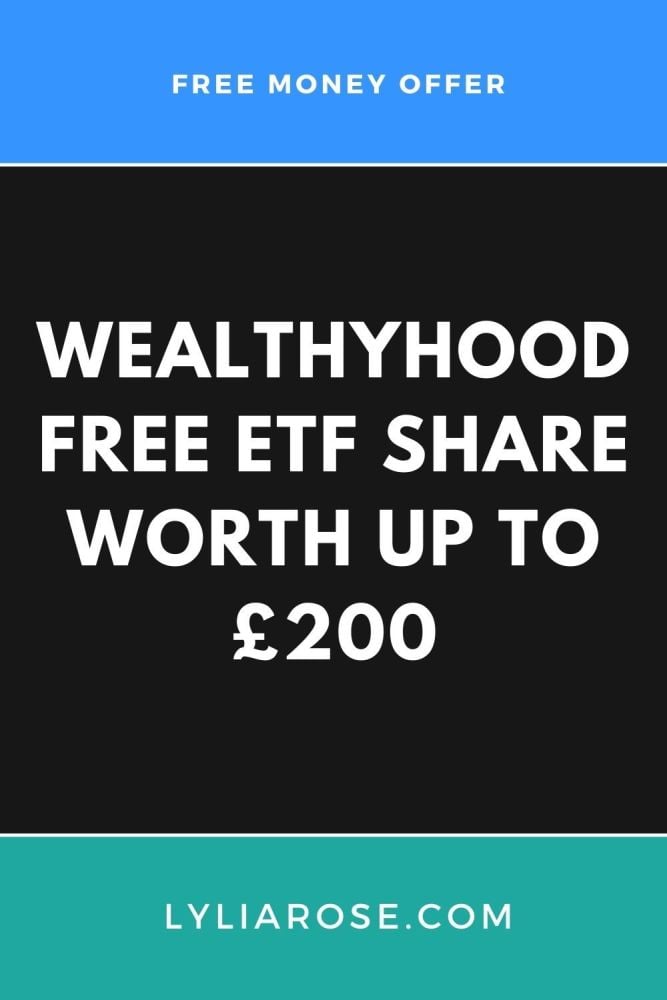 Wealthyhood free ETF share worth up to &pound;200