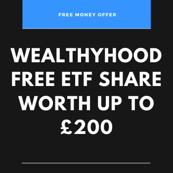 Wealthyhood free ETF share worth up to &pound;200