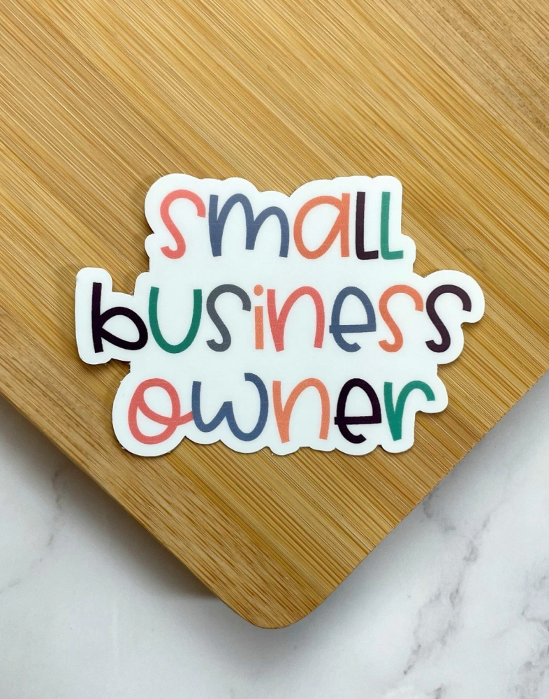 small business owner sticker