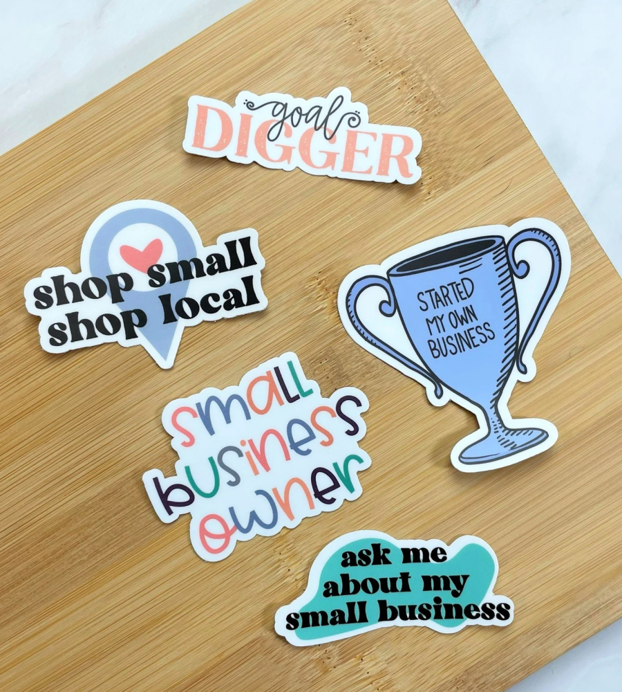 small business owner sticker pack
