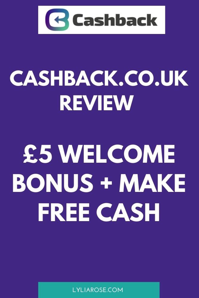 Cashback.co.uk review &pound;5 welcome bonus + make free cash