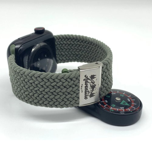 Personalised braided apple watch strap