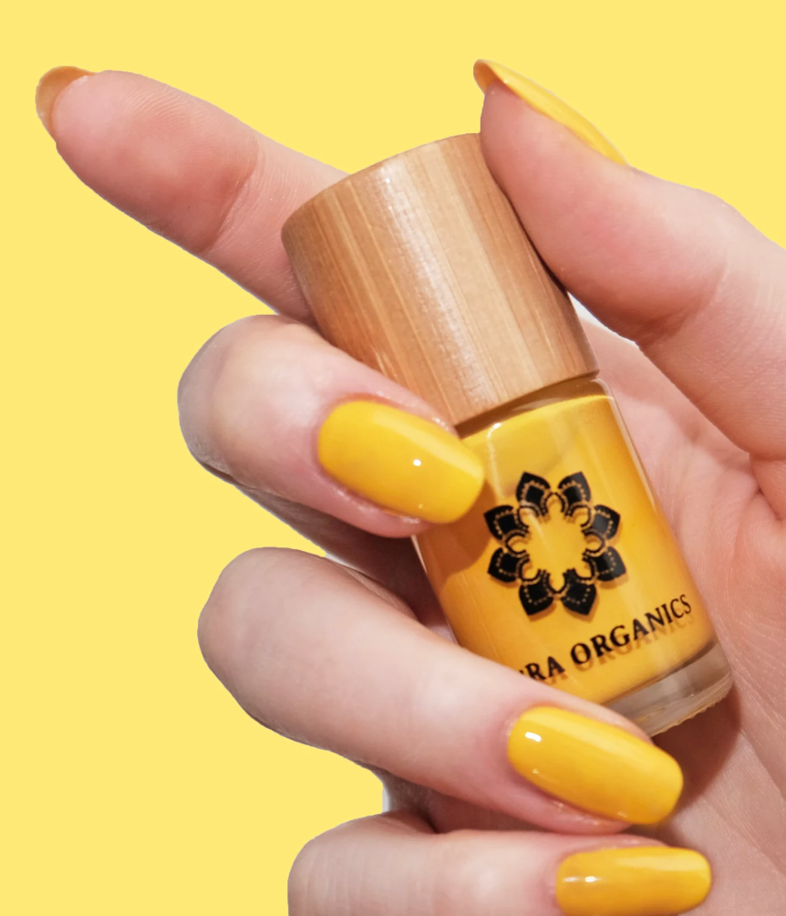Cruelty free vegan nail polish mustard