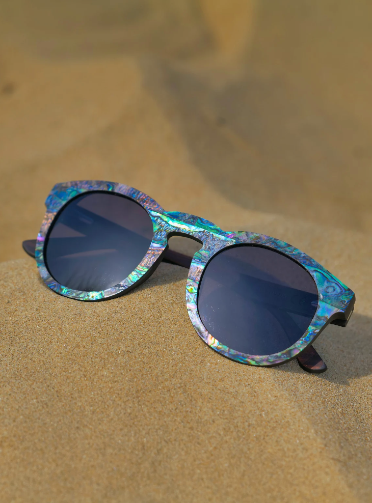 plastic free seashell sunglasses