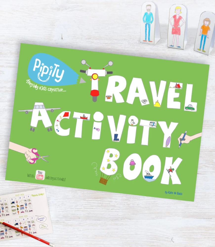 kids travel activity book