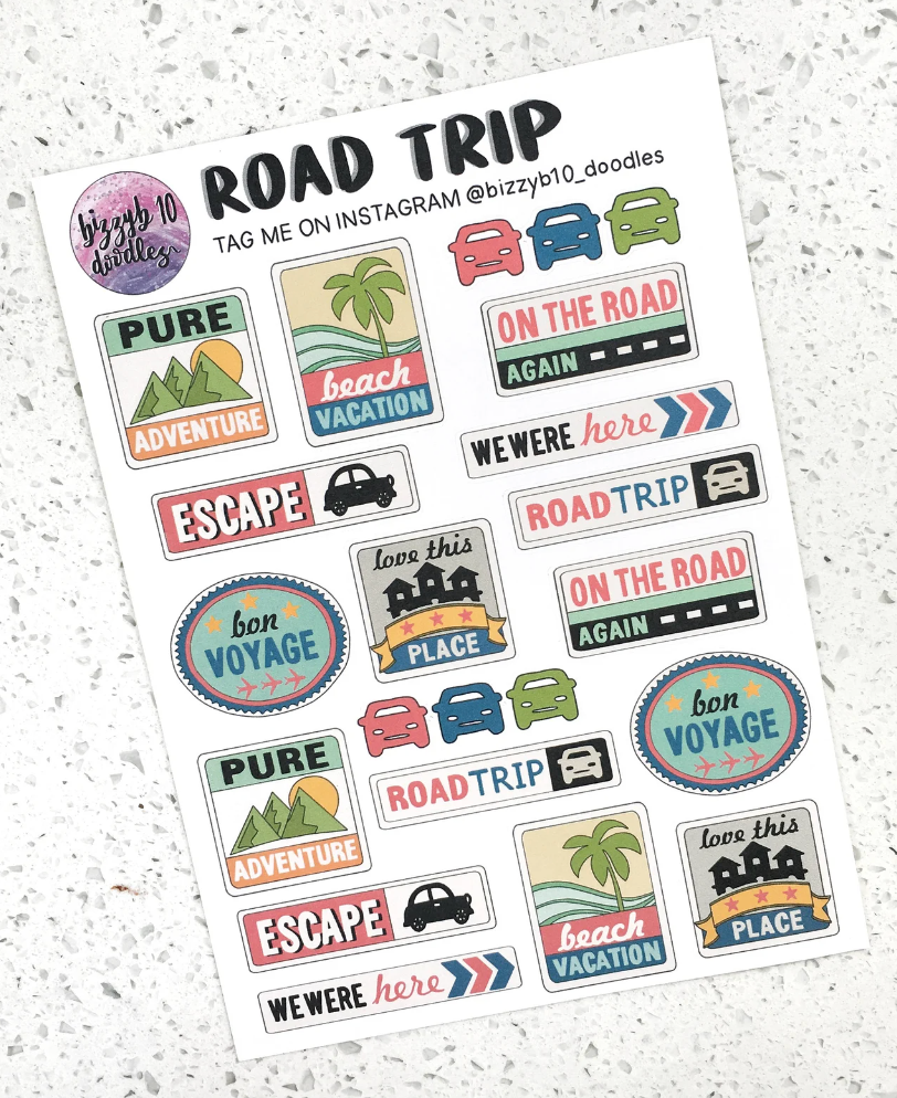 road trip stickers