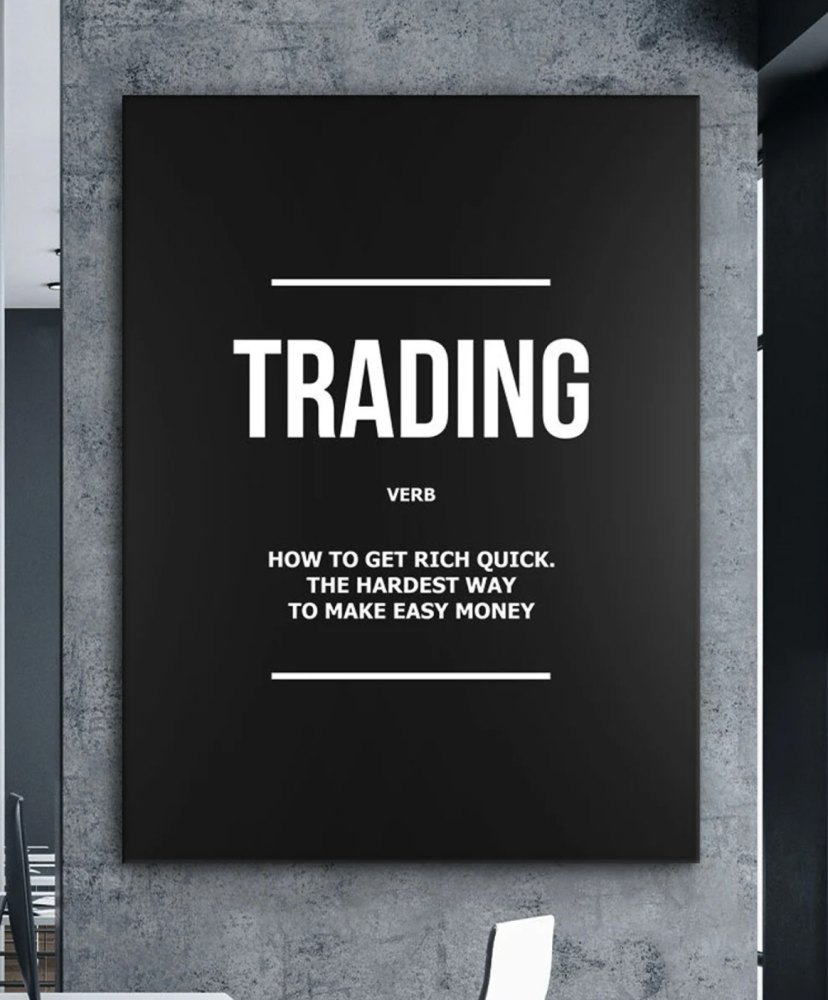 trading definition wall art