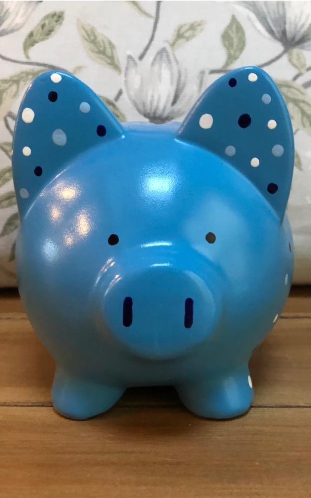 personalised handpainted piggy bank