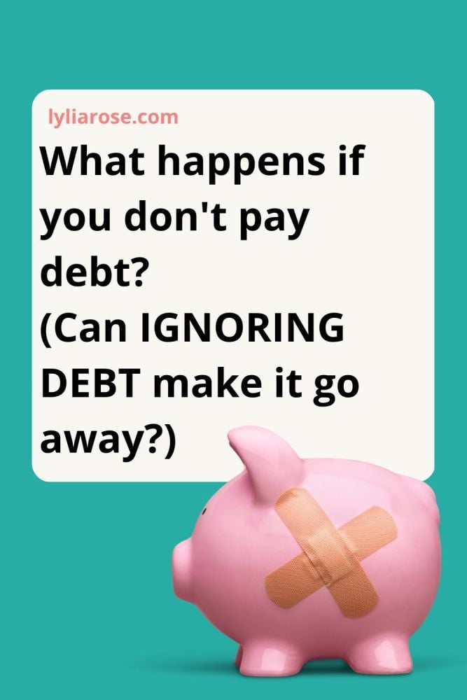 What happens if you dont pay debt (Can IGNORING DEBT make it go away)