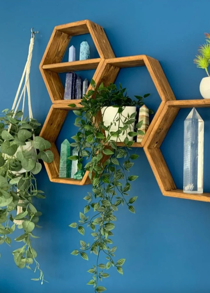 hexagon shelves