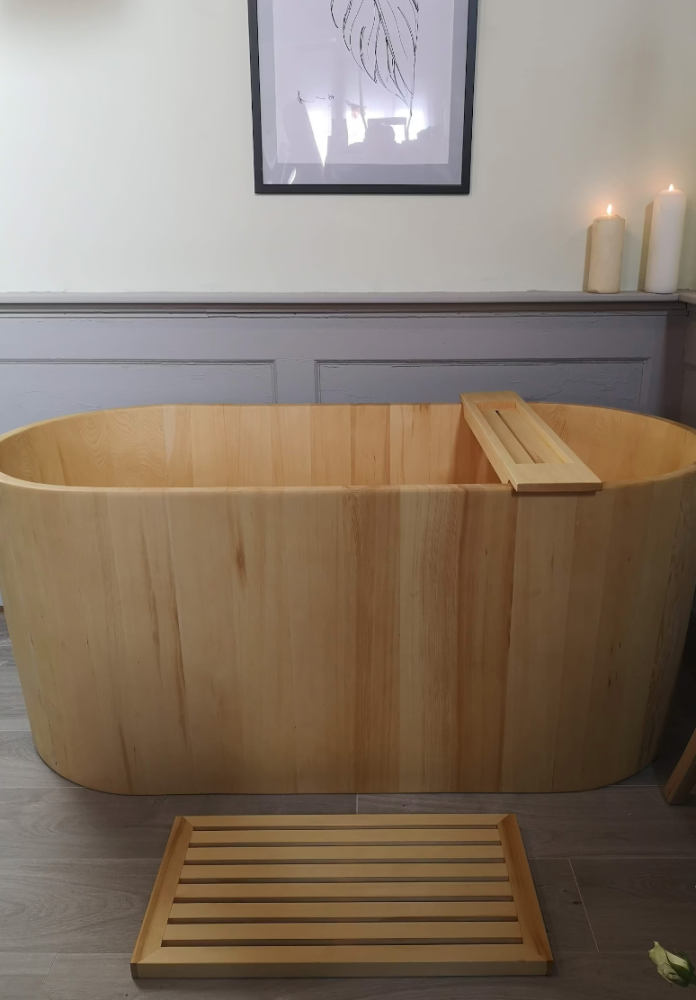 cedar soaking tub freestanding bath tub