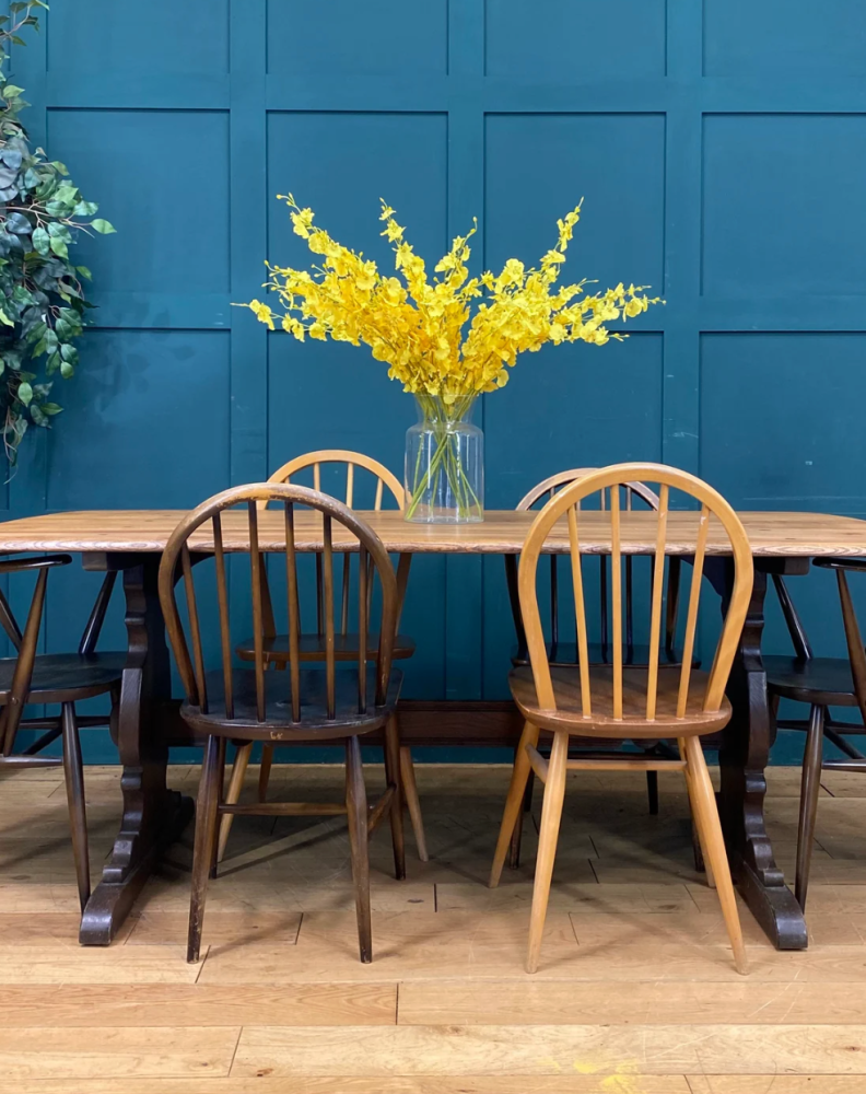 ercol table and chairs