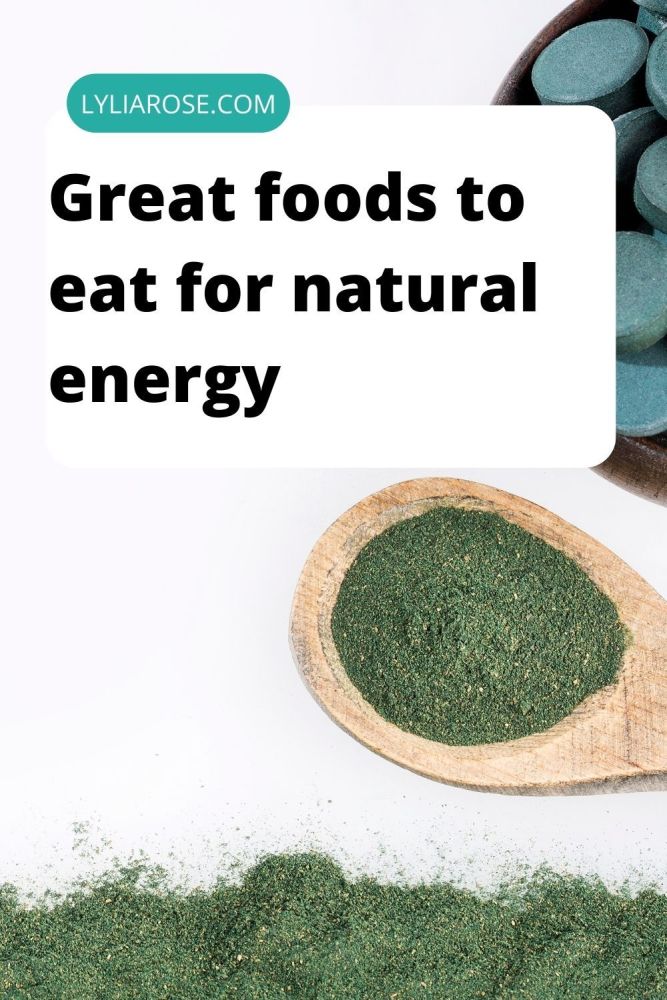 Great foods to eat for natural energy