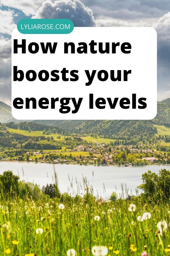 How nature boosts your energy levels