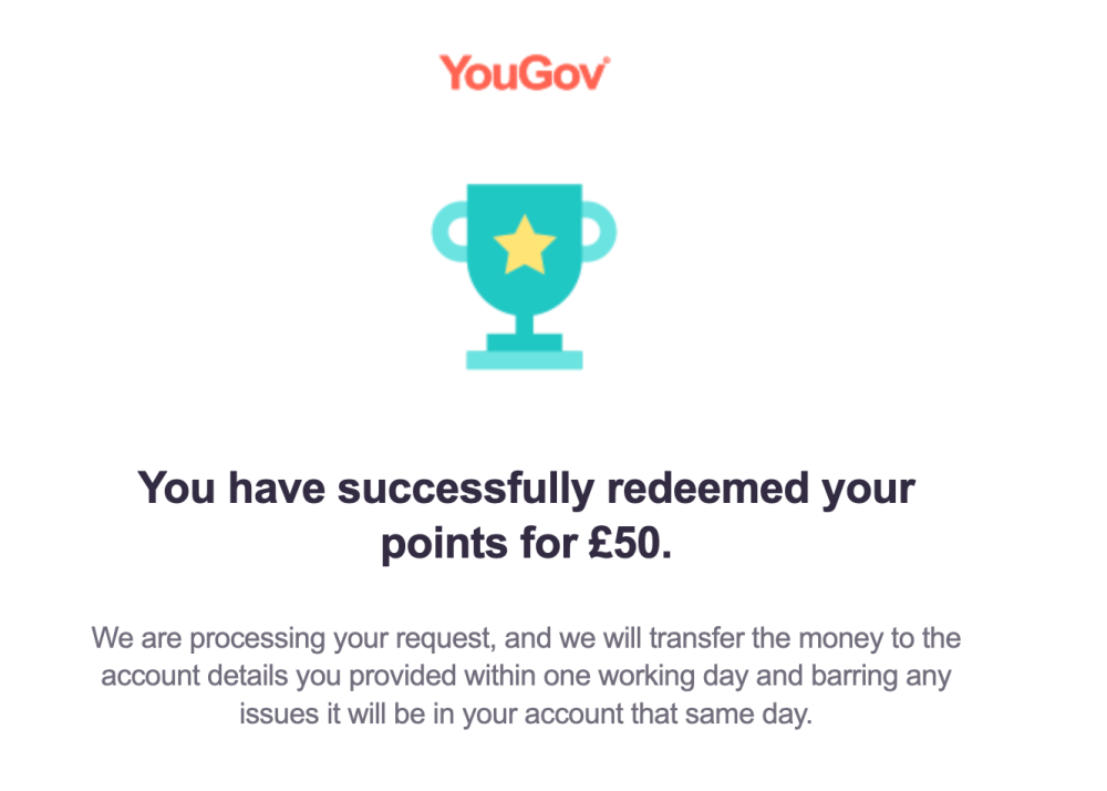 YouGov payment proof legit
